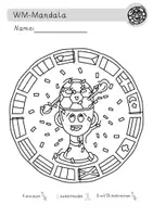 Vorschau - Mal- und Bastelvorlagen - KOSTENLOS: WM 2026 Mandala Freebie – Ausmalbilder für die Grundschule 🏆🎨 (Klasse 1–4) - Seite 2