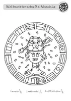 Vorschau - Mal- und Bastelvorlagen - KOSTENLOS: WM 2026 Mandala Freebie – Ausmalbilder für die Grundschule 🏆🎨 (Klasse 1–4) - Seite 3