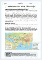 Vorschau - Arbeitsblätter - Das Osmanische Reich und Europa – Handel und kultureller Austausch - Seite 1