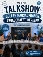 Vorschau - Spiele - Talkshow: Sollten Hausaufgaben abgeschafft werden? – Argumentieren & Diskutieren in Klasse 6 - Deckblatt