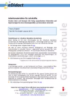 Vorschau - Stundenentwürfe - My First English Lessons - Seite 1