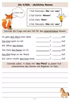 Vorschau - Arbeitsblätter - Die 4 Fälle der Nomen - Arbeitsblätter - Seite 3