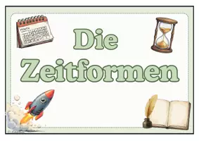 Vorschau - Präsentationen/Tafelbilder - Die Zeitformen- Tafelmaterial - Seite 1