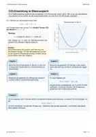 Vorschau - Arbeitsblätter - Analysis Anwendung (quad.Fkt.): CO2 Bilanzvergleich - Seite 1