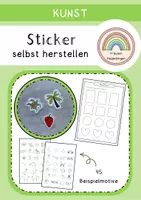 Vorschau - Mal- und Bastelvorlagen - Sticker herstellen - Kunstprojekt - Deckblatt