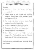Vorschau - Mal- und Bastelvorlagen - Sticker herstellen - Kunstprojekt - Seite 1