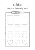 Vorschau - Mal- und Bastelvorlagen - Sticker herstellen - Kunstprojekt - Seite 3