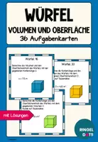 Vorschau - Stationenlernen - Aufgabenkarten Körper Volumen und Oberfläche Würfel - Deckblatt