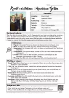 Vorschau - Arbeitsblätter - Kunst verstehen: American Gothic (Infoblatt zum Kunstwerk) - Seite 1