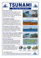 Vorschau - Arbeitsblätter - Der Tsunami - Sachtexte mit Fragen, Lesespur und Ausmalbild Klasse 3-4 - Seite 1