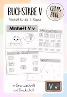 Vorschau - Arbeitsblätter - Miniheft V v - Buchstabeneinführung - Deckblatt