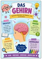 Vorschau - Arbeitsblätter - Das Gehirn - Sachtext mit Fragen, Lesespur, Ausmalbild Klasse 3-4 - Deckblatt