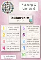 Vorschau - Poster - Teilbarkeitsregeln (Merkplakate & Übersicht) - Deckblatt