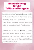Vorschau - Poster - Teilbarkeitsregeln (Merkplakate & Übersicht) - Seite 1