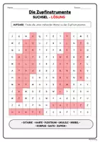 Vorschau - Arbeitsblätter - Suchsel: Die Zupfinstrumente - Musik Jg.3-6 FREEBIE - Seite 2