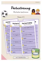 Vorschau - Spiele - Partnertraining: Wortarten bestimmen (Kl. 2/3) - Deckblatt