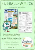 Vorschau - Arbeitsblätter - WM 2026 - Deutschlands Gegner kennenlernen 🌍 - Deckblatt