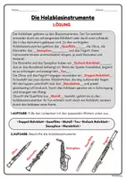 Vorschau - Arbeitsblätter - Arbeitsblätter: Die Holzblasinstrumente - Musik Jg.5/6 - Seite 2