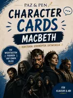 Vorschau - Merkblätter - "MacBeth" - Charakterkarten - Deckblatt
