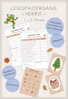 Vorschau - Arbeitsblätter - Lesespaziergang 1./2. Klasse : Herbst - Deckblatt