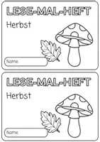 Vorschau - Arbeitsblätter - Herbst Lesemalheft | Klasse 1-2 (DaF/DaZ/Deutsch) - Seite 2