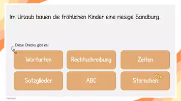 Vorschau - Präsentationen/Tafelbilder - Satz des Tages Kl. 4 interaktiv inkl. Lösung Nr. 3 - Seite 2
