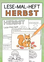 Vorschau - Arbeitsblätter - Herbst Lesemalheft | Klasse 1-2 (DaF/DaZ/Deutsch) - Deckblatt