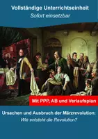 Vorschau - Stundenentwürfe - Unterrichtseinheit: Der Ausbruch der Revolution 1848/49 - Wie entstand die Revolution? - Deckblatt