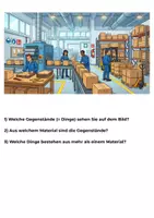 Vorschau - Arbeitsblätter - Satzbildung / Bildkarten: Gegenstände beschreiben (mit Lösung) - Seite 2