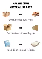Vorschau - Arbeitsblätter - Satzbildung / Bildkarten: Gegenstände beschreiben (mit Lösung) - Seite 3