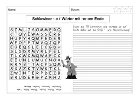 Vorschau - Arbeitsblätter - Wochenhausaufgaben Lernwörter - Seite 3