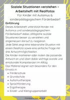 Vorschau - Arbeitsblätter - Soziale Situationen mit Realfotos - Seite 1