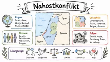Vorschau - Arbeitsblätter - Lernposter + Arbeitsblatt "Nahostkonflikt" + Onlineübung & MP3 + Mindmap + Infografiken - Seite 2