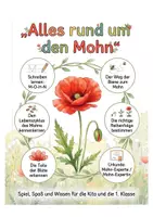 Vorschau - Arbeitsblätter - Alles rund um den Mohn (Klatschmohn) – Wissens- & Mitmachheft (Kita - 1. Klasse) - Deckblatt