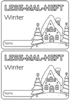 Vorschau - Arbeitsblätter - Winter Lesemalheft | Klasse 2-3 (DaF/DaZ/Deutsch) - Seite 1