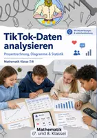 Vorschau - Arbeitsblätter - Prozentrechnung Klasse 7 mit Social-Media-Daten - Deckblatt