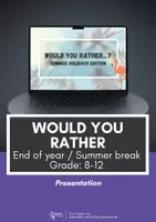 Vorschau - Präsentationen/Tafelbilder - End of year / Summer Holidays - Would you rather (Presentation for Grade 8-12) - Deckblatt