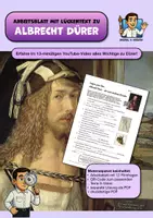 Vorschau - Stundenentwürfe - Albrecht Dürer: Filmfragen mit Lösung zum Video (inkl. Lösung) - Deckblatt