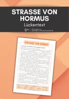 Vorschau - Arbeitsblätter - Straße von Hormus - Lückentext mit Lösung (USA-Iran Krieg) - Deckblatt