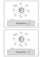Vorschau - Arbeitsblätter - Mini-Heft Präpositionen/Booklet prepositions Englisch Grundschule - Seite 1