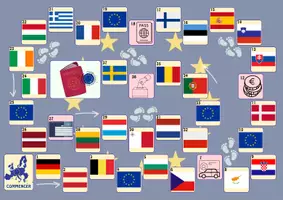 Vista previa - Juegos / Gamificación - El juego de la Oca - Le jeu de l'oie - Unión Europea - página 1