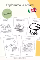 anteprima - Schede informative - Il mio primo dizionario naturale illustrato 45+ ITA - ENG - Pagina di copertina