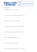 Vista previa - Hojas de trabajo - Frases para análisis morfosintáctico | 6º Primaria - página 2