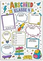 Vorschau - Mal- und Bastelvorlagen - Klasse 4 Steckbrief Abschied - Seite 3