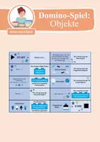 Vorschau - Spiele - Domino Spiel: Objekte (Satzglieder bestimmen) - Deckblatt