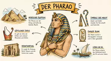 Vorschau - Arbeitsblätter - Arbeitsblätter zum Thema "Pharao" + Lösung & MP3 + Mindmap + Infografik - Seite 1