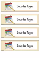 Vorschau - Fördermaterial/Inklusion - Satz des Tages Fächer (Klasse 1-4) #50mal50byextraklasse - Seite 2