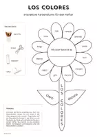 Vorschau - Mal- und Bastelvorlagen - Farben Spanisch: Los Colores: Interaktive Farbenblume für den Hefter (4 Varianten) - Seite 2