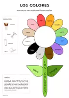 Vorschau - Mal- und Bastelvorlagen - Farben Spanisch: Los Colores: Interaktive Farbenblume für den Hefter (4 Varianten) - Seite 3
