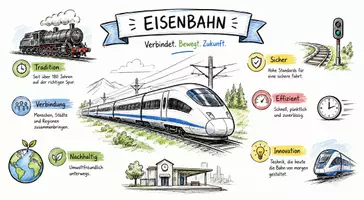 Vorschau - Arbeitsblätter - Arbeitsblätter zum Thema "Eisenbahn" + Lösung & MP3 + Infografik - Seite 1